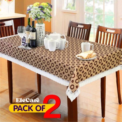 EleCare Printed 4 Seater Table Cover(Multicolor Flower, PVC, Plastic)
