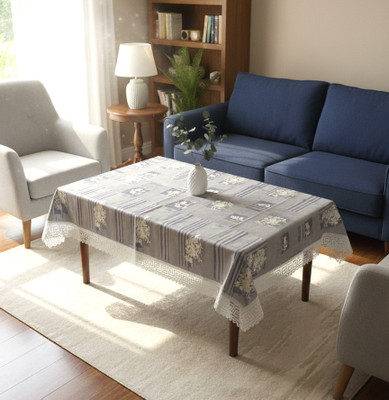 Keoti PVC 6 Seater Printed Table Cover(Multicolor)