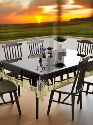 Shri Ganesh Handloom Solid 8 Seater Table Cover(Multicolor, Plastic)