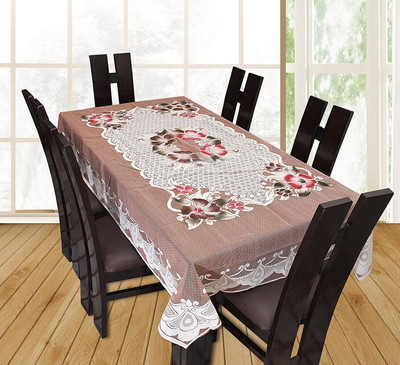 super fab Geometric 6 Seater Table Cover(Multicolor, Cotton)