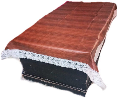 BHARAT RETAIL INC PVC 2 Seater Printed Table Cover(Dark Brown)