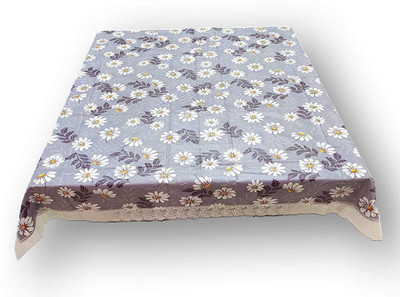 kashtu Embroidered 4 Seater Table Cover(Grey, Polyester)