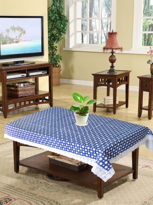 Dakshya Industries Printed 4 Seater Table Cover(Blue, PVC)