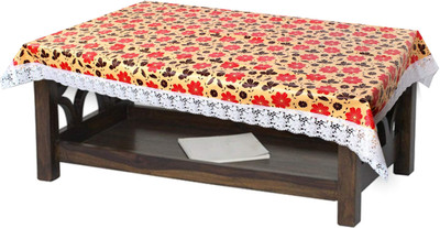 BHARAT RETAIL INC PVC 6 Seater Printed Table Cover(Yellow)