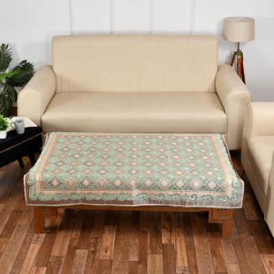 Multitex Abstract 4 Seater Table Cover(Green, Cotton)