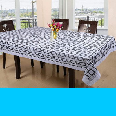 ZITIN Plastic 6 Seater Solid Table Cover(Multicolor)