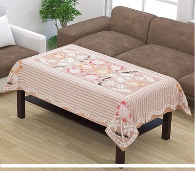 CASA FURNISHING Floral 4 Seater Table Cover(Beige, Polyester)