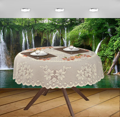 EASTTARDOMM Floral 4 Seater Table Cover(Multicolor, Cotton)