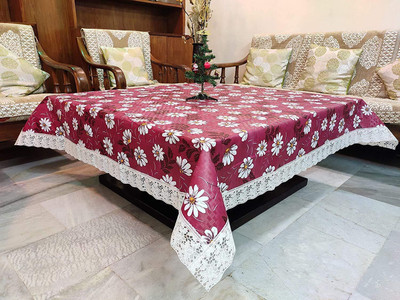 Casanest Checkered 4 Seater Table Cover(Multicolor, Plastic)