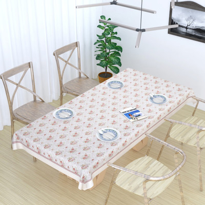 MONKDECOR Floral 8 Seater Table Cover(Panel Design-3, Cotton)