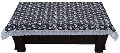 RMDecor Printed, Floral 4 Seater Table Cover(Grey, PVC, Satin)