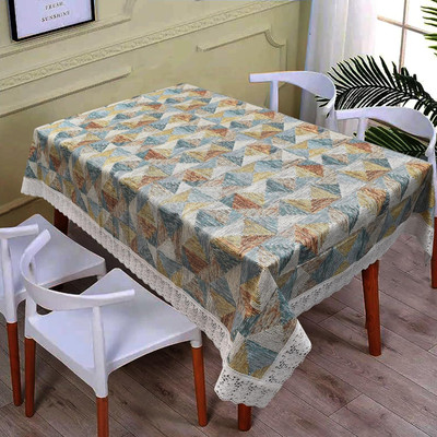 Casanest Printed 8 Seater Table Cover(Triangle Design, PVC)
