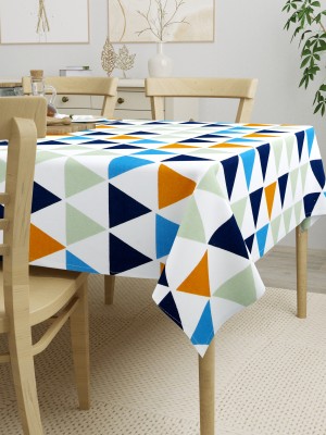 HOMEMONDE Printed 4 Seater Table Cover(Multicolor, Cotton)