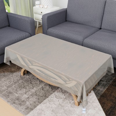 HOMESTIC Self Design 4 Seater Table Cover(Transparent, PVC)