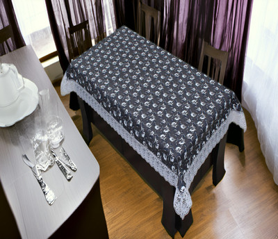 Creadcraft Printed 4 Seater Table Cover(Multicolor, Polyester)