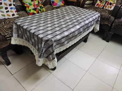 ZITIN Checkered 2 Seater Table Cover(Multicolor, PVC)