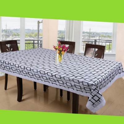 ZITIN Solid 6 Seater Table Cover(Multicolor, Plastic)