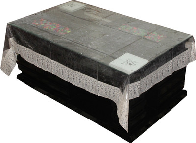 KUBER INDUSTRIES Self Design 4 Seater Table Cover(Multicolor, PVC (Polyvinyl Chloride))