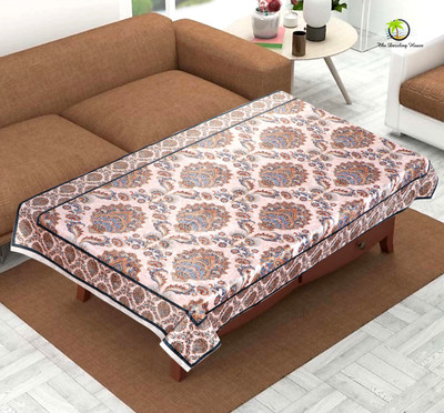 Sparklings Fleur-de-lis 4 Seater Table Cover(Multicolor, Cotton)