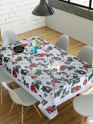 ZITIN Floral, Printed 6 Seater Table Cover(Multicolor, PVC)
