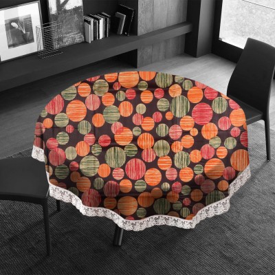 E-Retailer Geometric 8 Seater Table Cover(Multicolor, PVC)