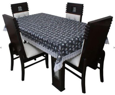 REVEXO Floral 4 Seater Table Cover(Multicolor, Polyester)