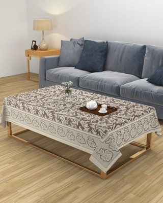 MHF Abstract 8 Seater Table Cover(Maroon, Polyester)