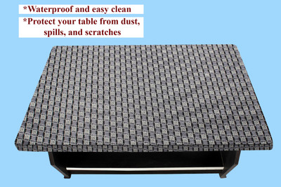 Stylista Printed 2 Seater Table Cover(Grey, Polyester)