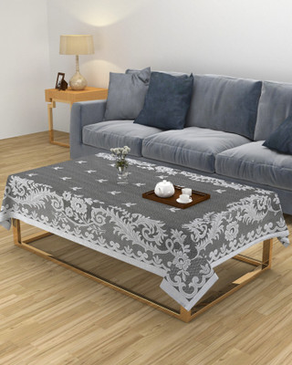 MHF Abstract 8 Seater Table Cover(Grey, Polyester)