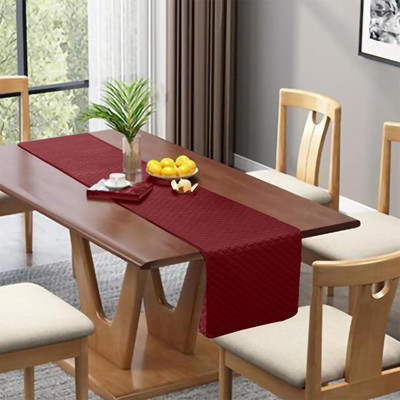 homerz Maroon 172 cm Table Runner(Velvet)