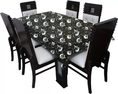 SLACXICO Printed 8 Seater Table Cover(Multicolor, PVC)