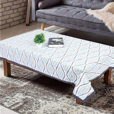 Texstylers Cotton 4 Seater Floral Table Cover(Green Red)