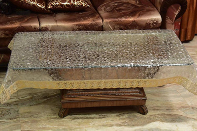 Jainco Decor Abstract 4 Seater Table Cover(Gold, PVC)