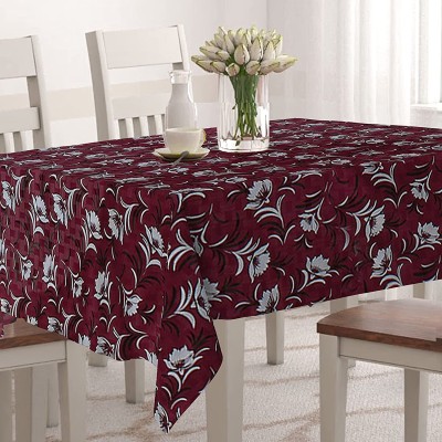 MANUFACTORY Floral 4 Seater Table Cover(Pink, PVC)