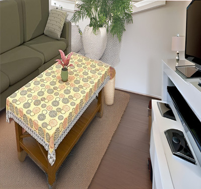 REVEXO Printed 4 Seater Table Cover(Multicolor, Polyester)