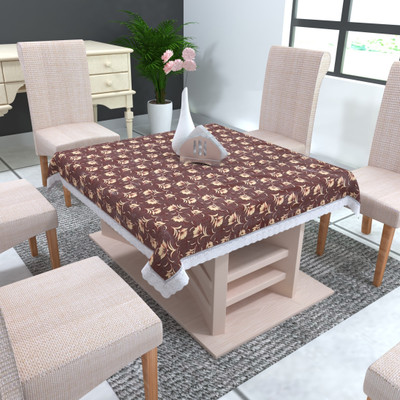 DECOLOGY Printed 2 Seater Table Cover(Multicolor, PVC)