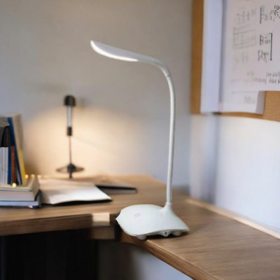 REXBURG USB LED Desk Lamp Table-05 Study Lamp(10 cm, White)