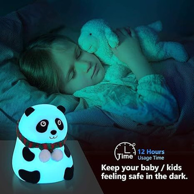 DEVICE PANDA NIGHT LAMP,, Night Lamp(12 cm, Multicolor)