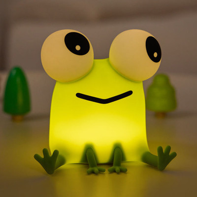 UNZAG Creative Frog Lamp Color Changing-LED Portable Touch Lamp USB Rechargeable Kids Night Lamp(10.4 cm, Warm White)