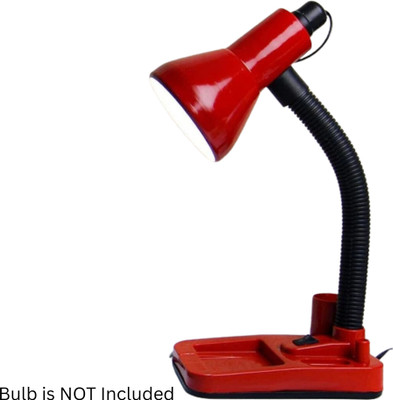 EMMKITZ 222 With (TESTER RED) Adjustable (Lustrous RED) Table Lamp (30 cm, RED) Table Lamp(30 cm, Red)