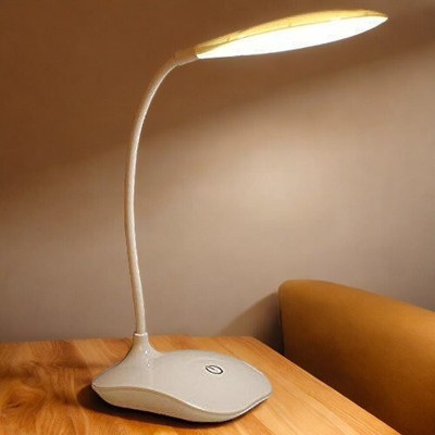 AKR Powerful Rechargeable Emergency Table Lamp (White)_256 Study Lamp(30 cm, White)