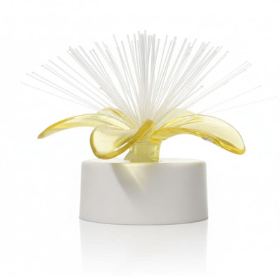 karikar LED Fiber Optic Flower Light YELLOW Night Lamp(5 cm, Yellow)