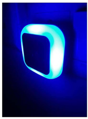 hoard Plug in Senser Light 0.5W Automatic Sensor Smart LED Night Lamp (Blue) Night Lamp(5.5 cm, Blue)