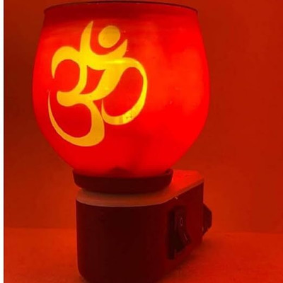 SuNZita Multipurpose Electric Kapoor Dani|Ceramic Night lamp Aroma Burner Night Lamp(20 cm, Red)