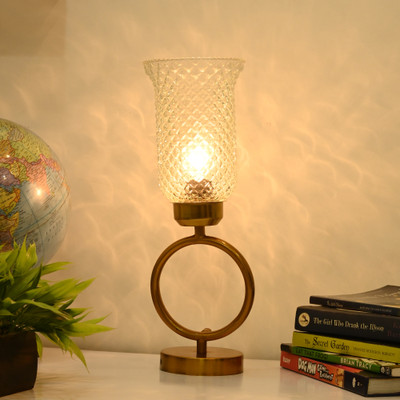 Somil Decorative Table Lamp, Stylish Night Lamp, LED Compatible- A109 Table Lamp(45.5 cm, White)
