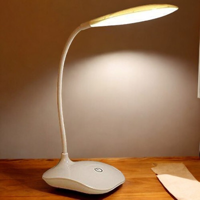 AKR Powerful Rechargeable Emergency Table Lamp (White)_336 Study Lamp(30 cm, White)