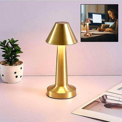 GJSHOP Table Lamp, Desk Lamp ,3-Levels Brightness Room Decor Table Lamp Table Lamp(23 cm, Golden)