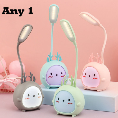 Flezny Cartoon Cute Deer Pen and Mobile Holder with USB Rechargeable Desk Lamp Study Lamp(22 cm, Multicolor15)