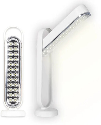 AKR 2 in one desk and Torch light 4 hrs Lantern Emergency Light(White)