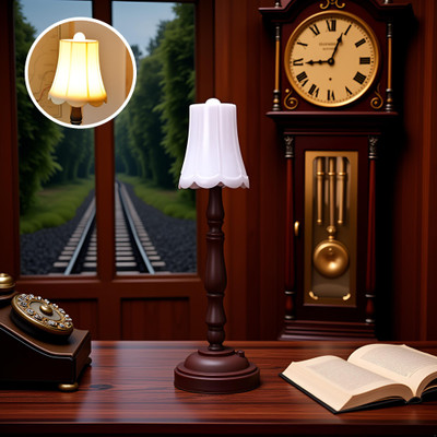 Flenzy Retro Table Lamp Table Lamp(20 cm, Brown)
